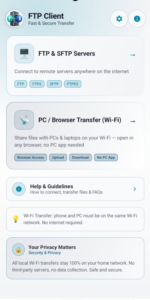 Modern dark UI dashboard with real-time search & quick connect