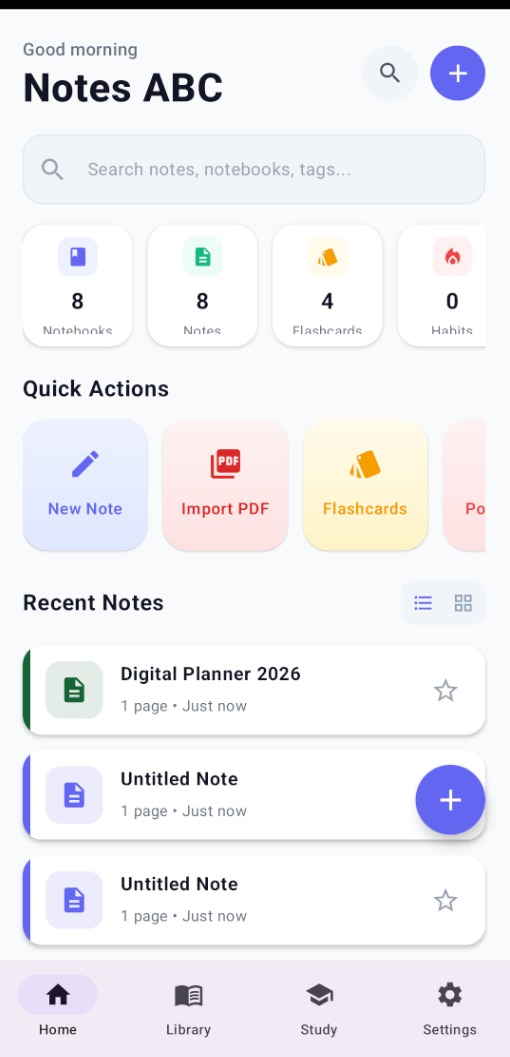 Notebook Library & Digital Planner Overview